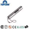 TP-302 White and Laser Light Aluminum LED Flashlight Keyring